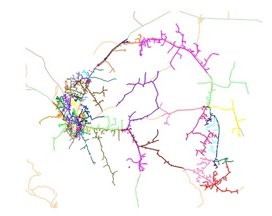 تکمیل پروژه برداشت اطلاعات شبکه در سامانه GIS امور برق همدان یک